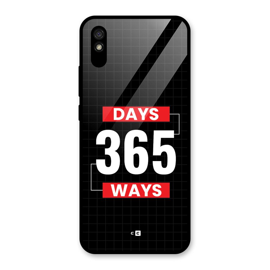 Year Ways Glass Back Case for Redmi 9i