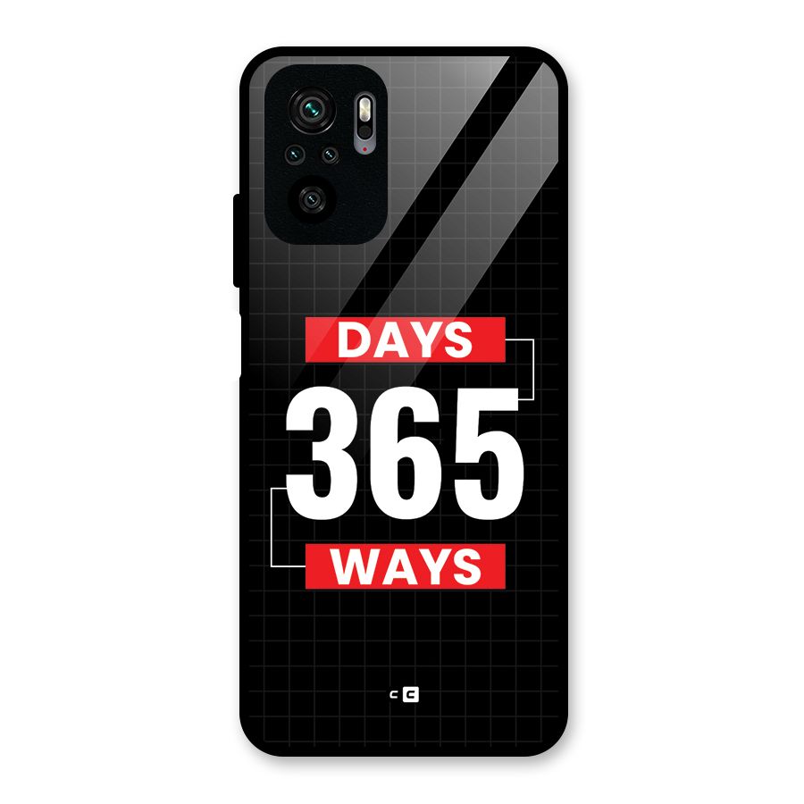 Year Ways Glass Back Case for Redmi Note 10S