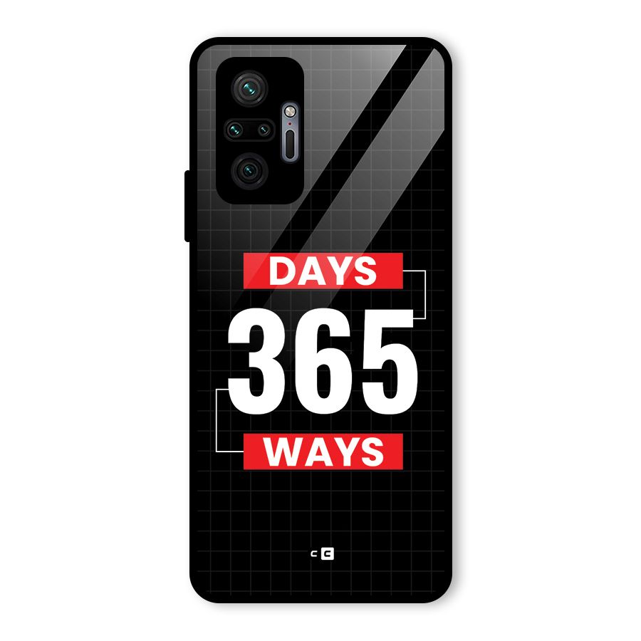 Year Ways Glass Back Case for Redmi Note 10 Pro Max