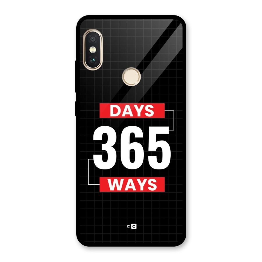 Year Ways Glass Back Case for Redmi Note 5 Pro