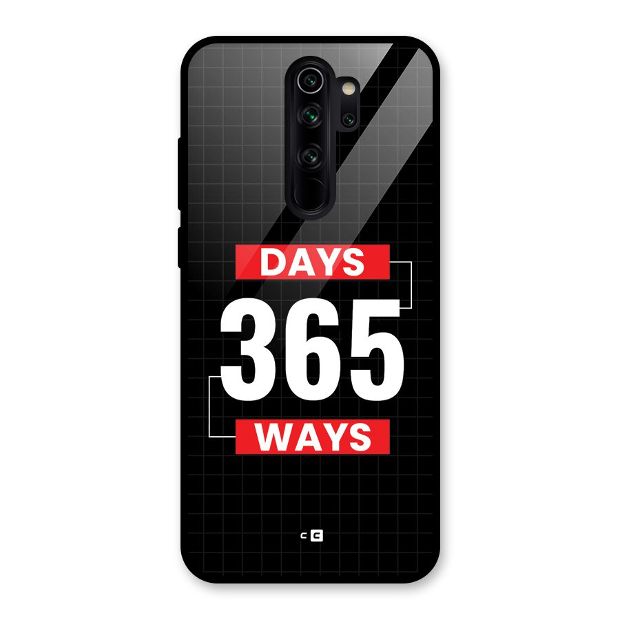 Year Ways Glass Back Case for Redmi Note 8 Pro