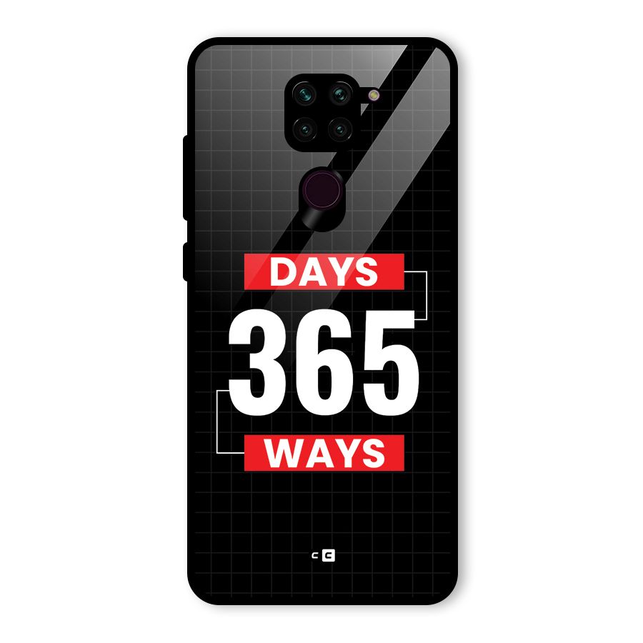 Year Ways Glass Back Case for Redmi Note 9