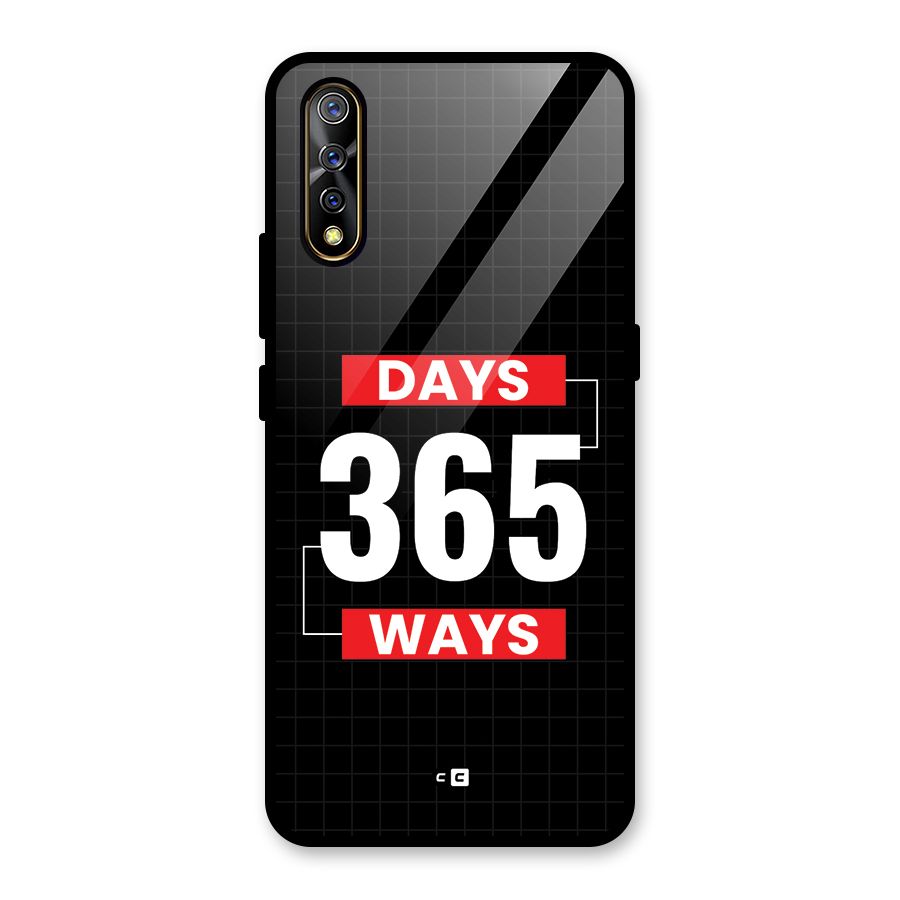 Year Ways Glass Back Case for Vivo S1