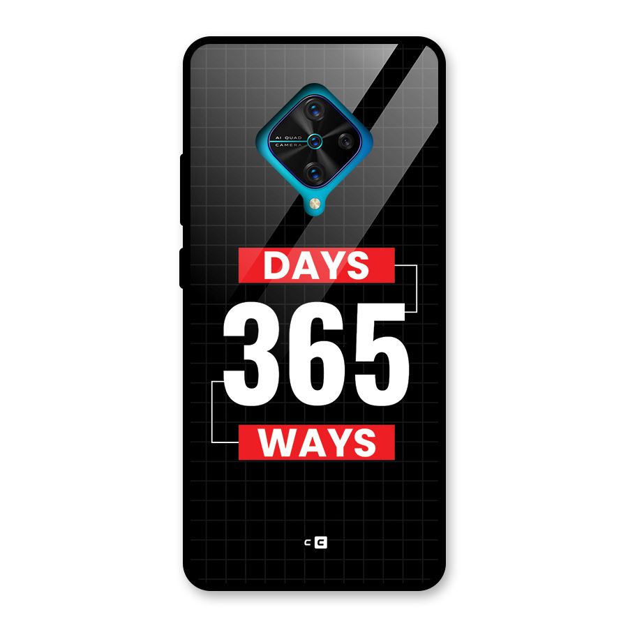 Year Ways Glass Back Case for Vivo S1 Pro
