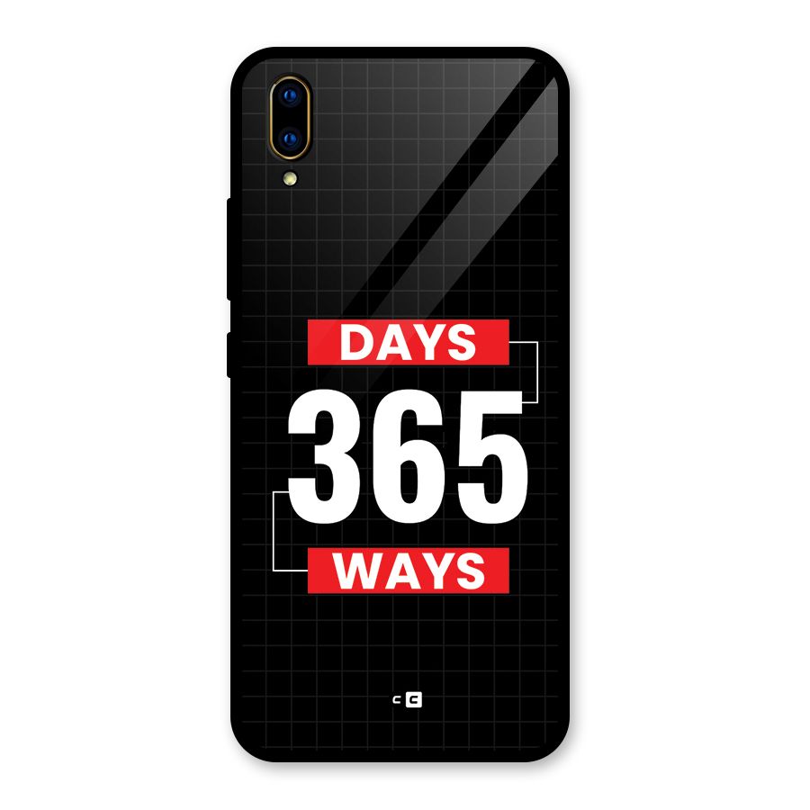 Year Ways Glass Back Case for Vivo V11 Pro