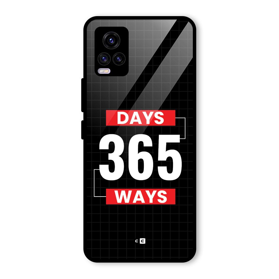 Year Ways Glass Back Case for Vivo V20 2021