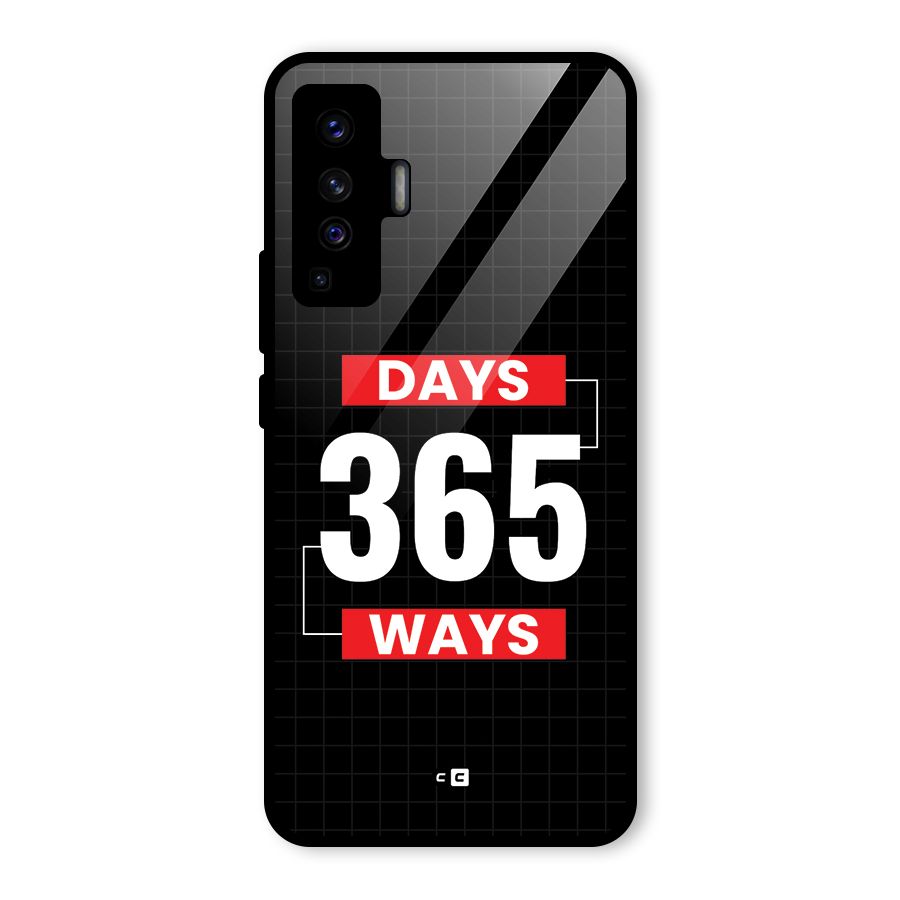 Year Ways Glass Back Case for Vivo X50