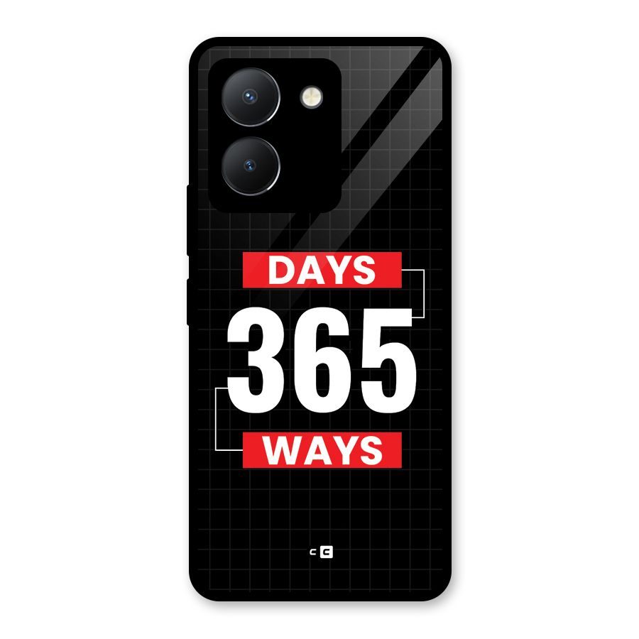 Year Ways Glass Back Case for Vivo Y36