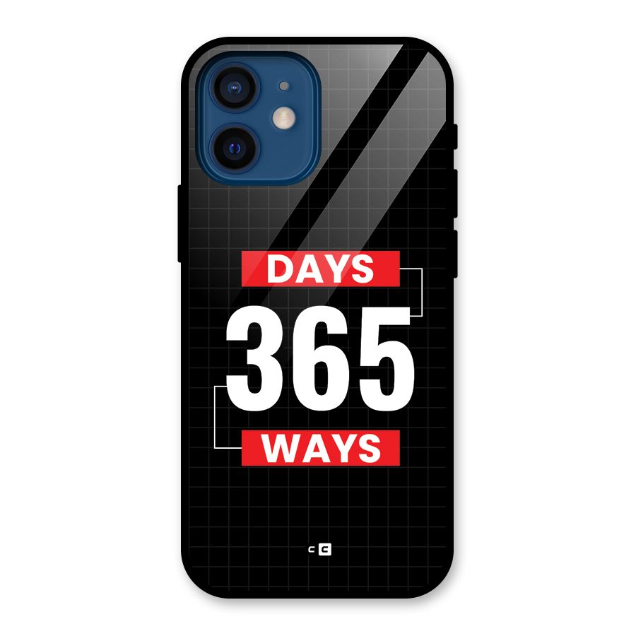 Year Ways Glass Back Case for iPhone 12 Mini
