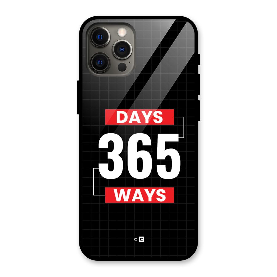 Year Ways Glass Back Case for iPhone 12 Pro Max