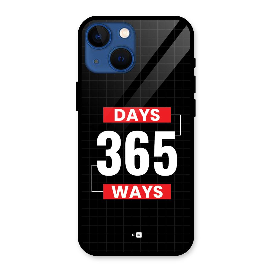Year Ways Glass Back Case for iPhone 13 Mini
