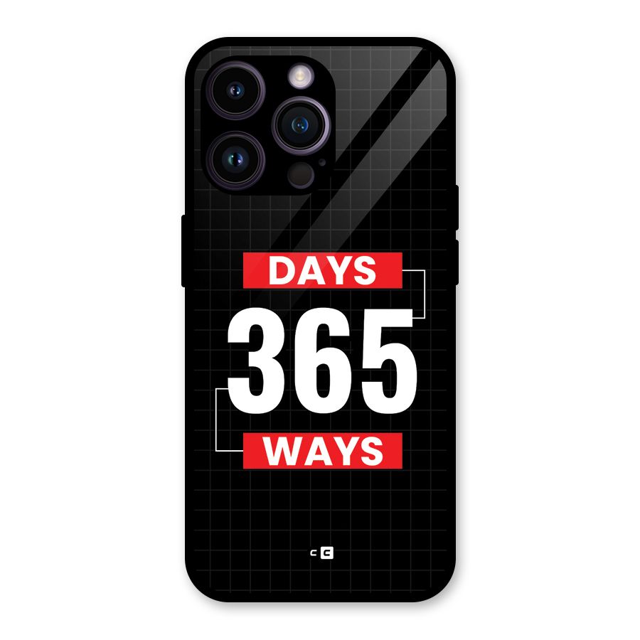 Year Ways Glass Back Case for iPhone 14 Pro Max