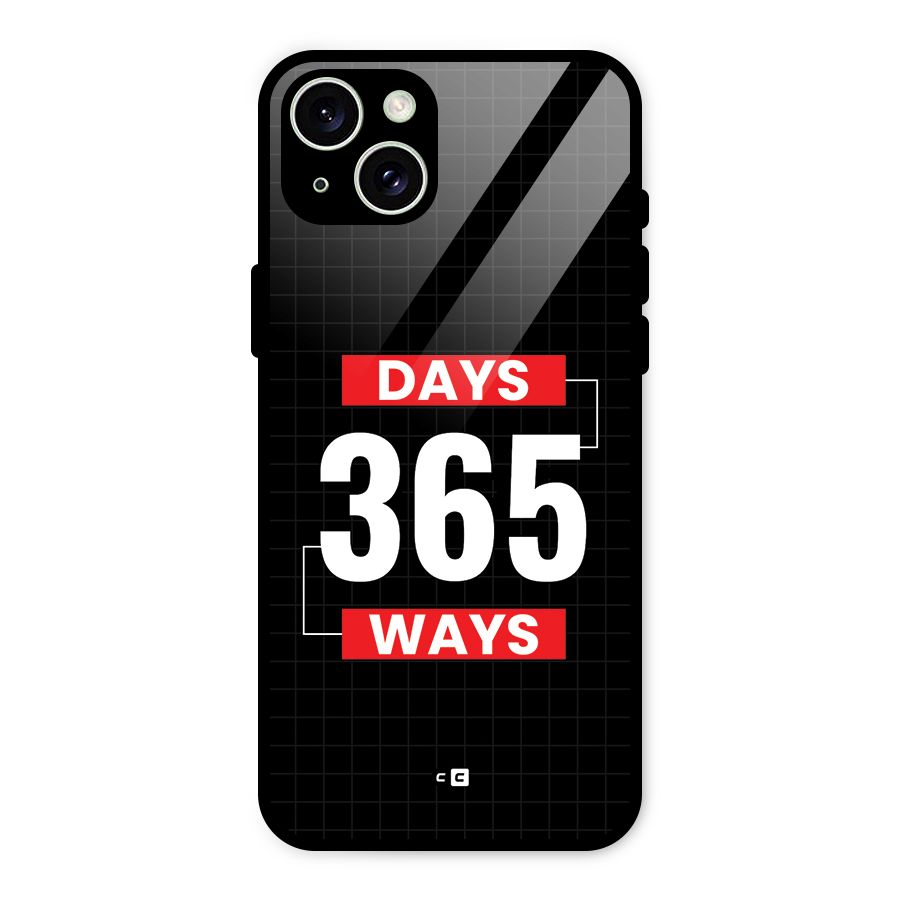 Year Ways Glass Back Case for iPhone 15 Plus