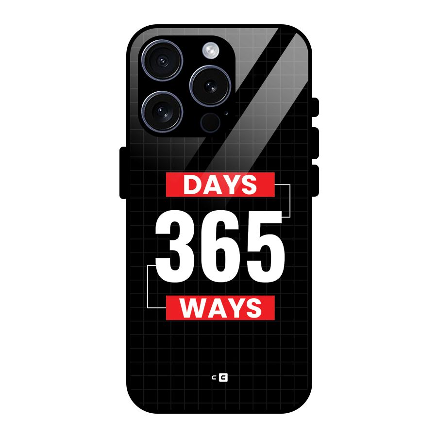 Year Ways Glass Back Case for iPhone 15 Pro