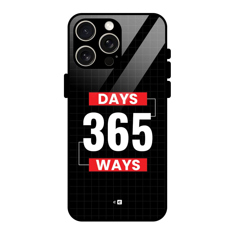 Year Ways Glass Back Case for iPhone 15 Pro Max