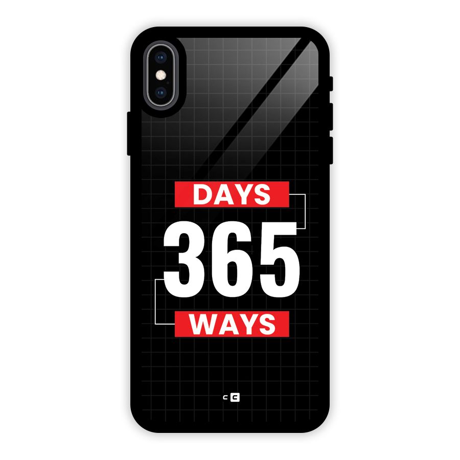 Year Ways Glass Back Case for iPhone XS Max