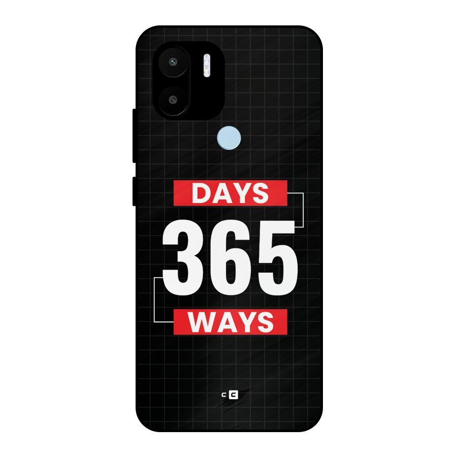 Year Ways Metal Back Case for Redmi A2 Plus