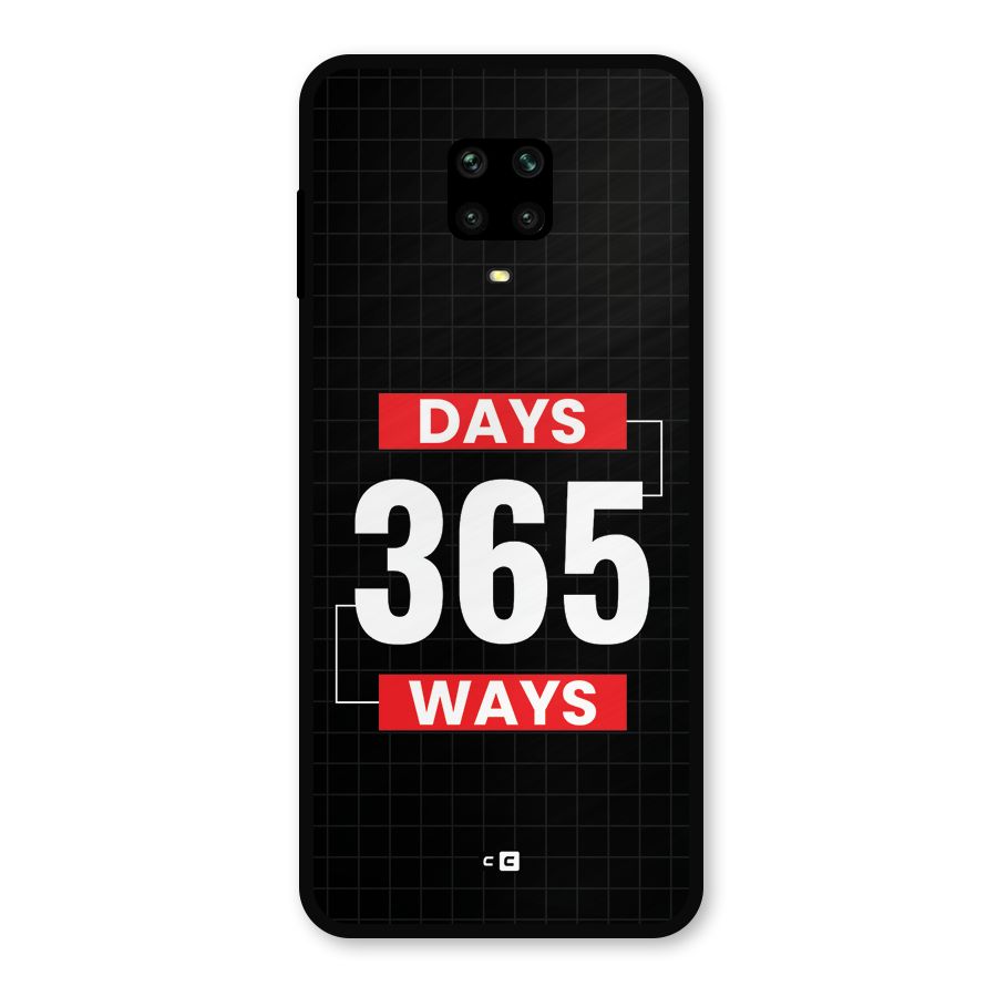 Year Ways Metal Back Case for Redmi Note 9 Pro Max