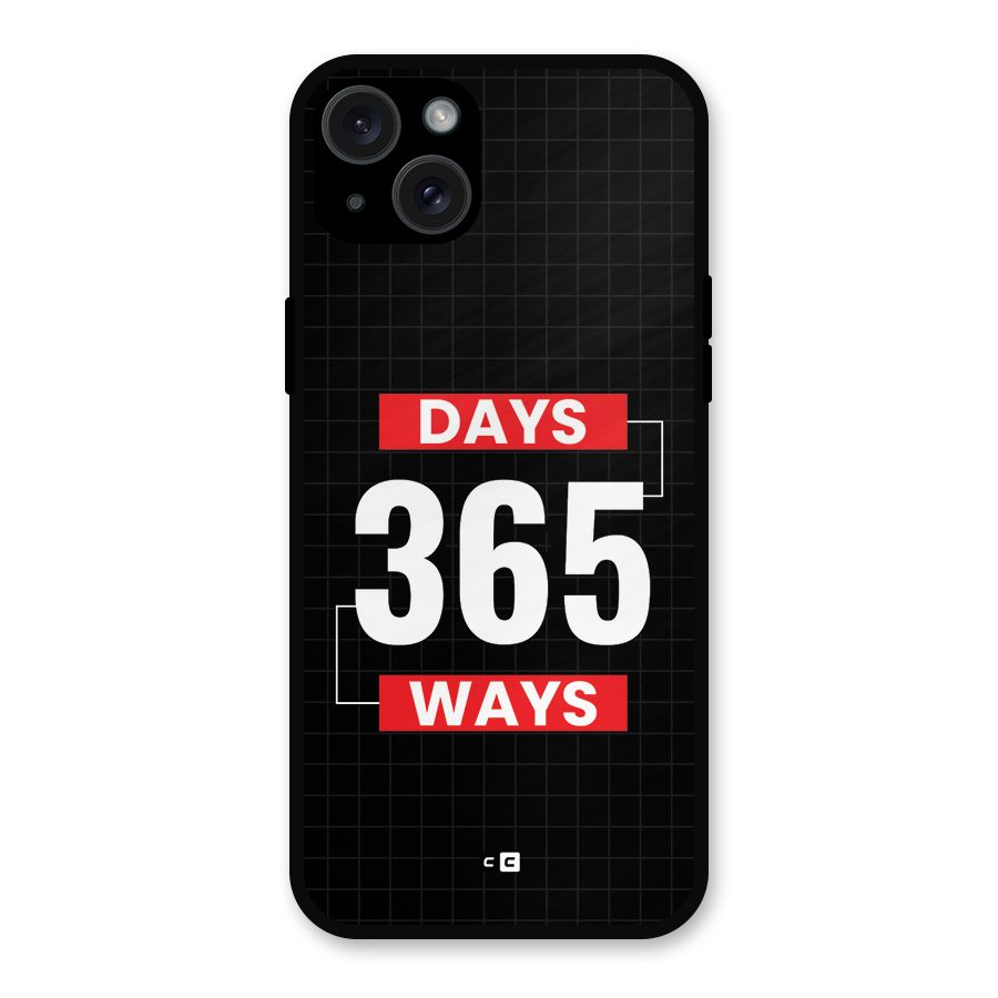 Year Ways Metal Back Case for iPhone 15 Plus