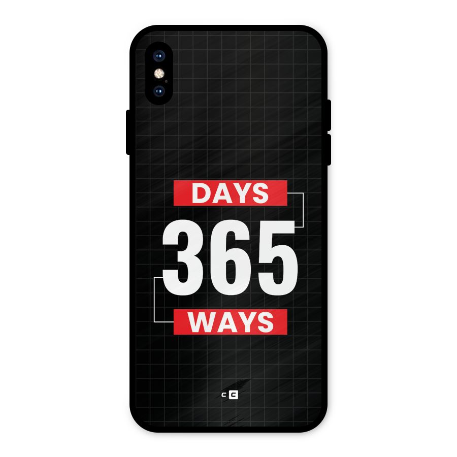 Year Ways Metal Back Case for iPhone XS Max