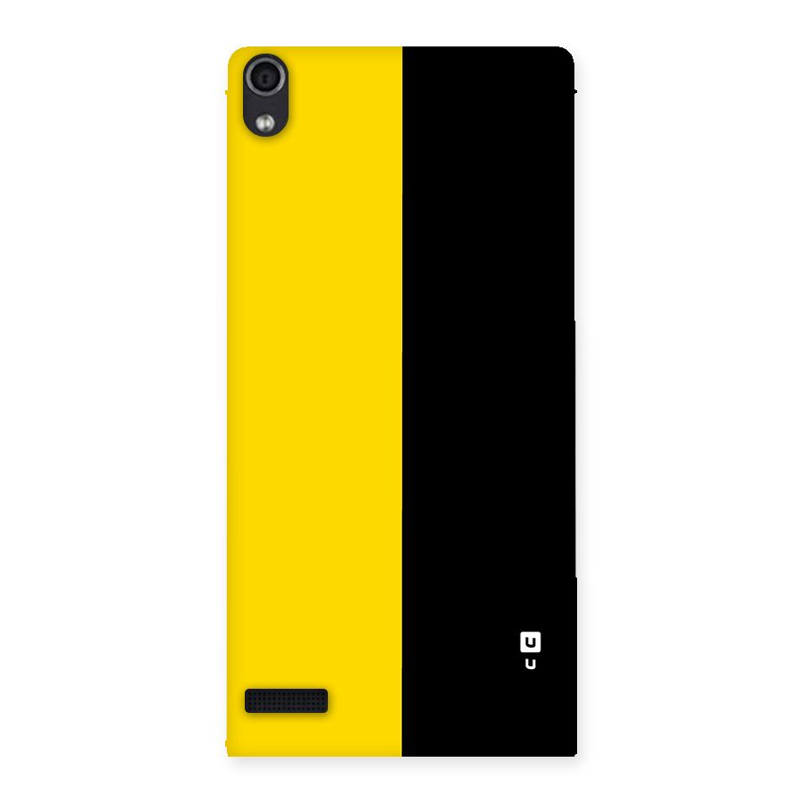 Yellow Black Super Minimalistic Back Case for Ascend P6