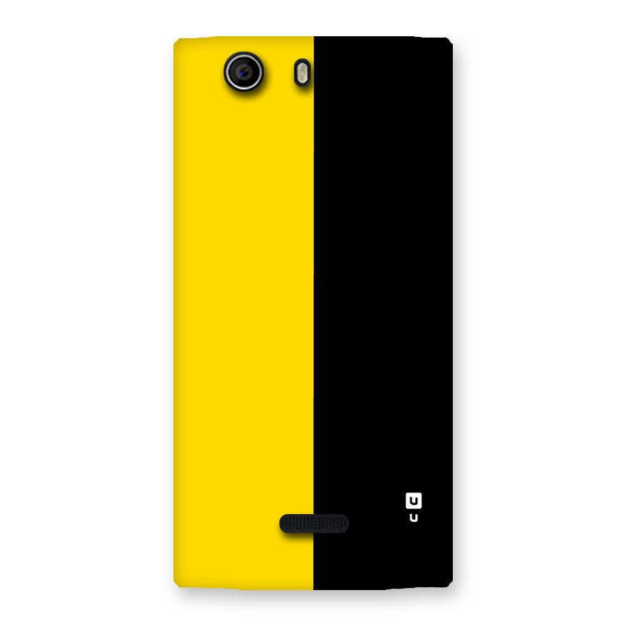 Yellow Black Super Minimalistic Back Case for Canvas Nitro 2 E311