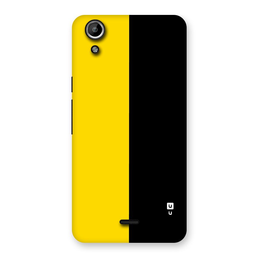 Yellow Black Super Minimalistic Back Case for Canvas Selfie Lens Q345