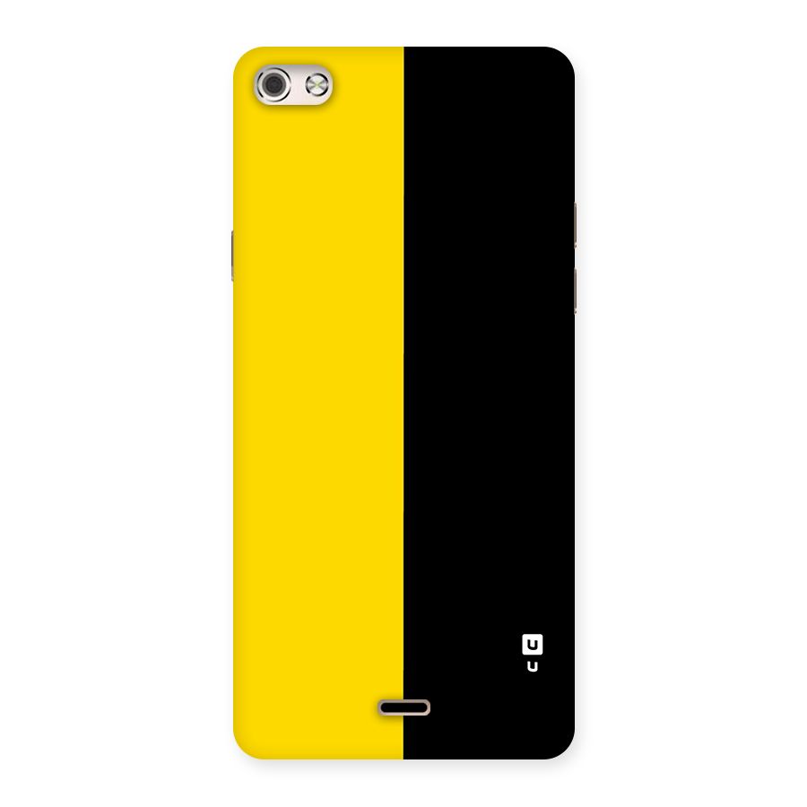 Yellow Black Super Minimalistic Back Case for Canvas Silver 5