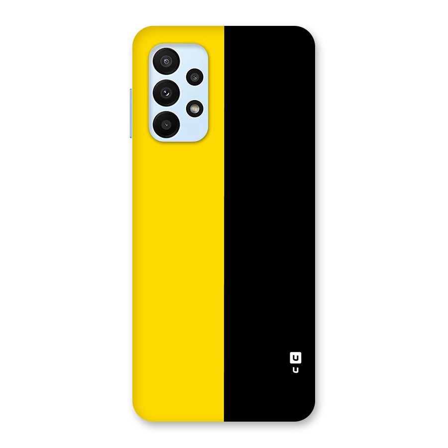 Yellow Black Super Minimalistic Back Case for Galaxy A23