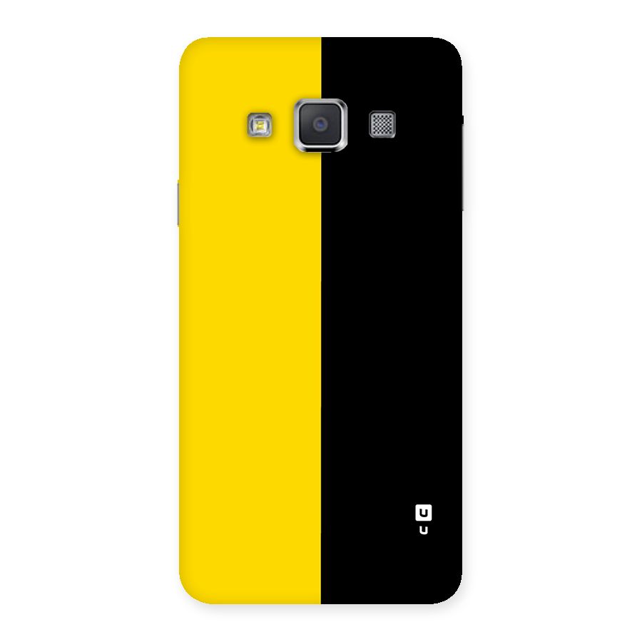 Yellow Black Super Minimalistic Back Case for Galaxy A3