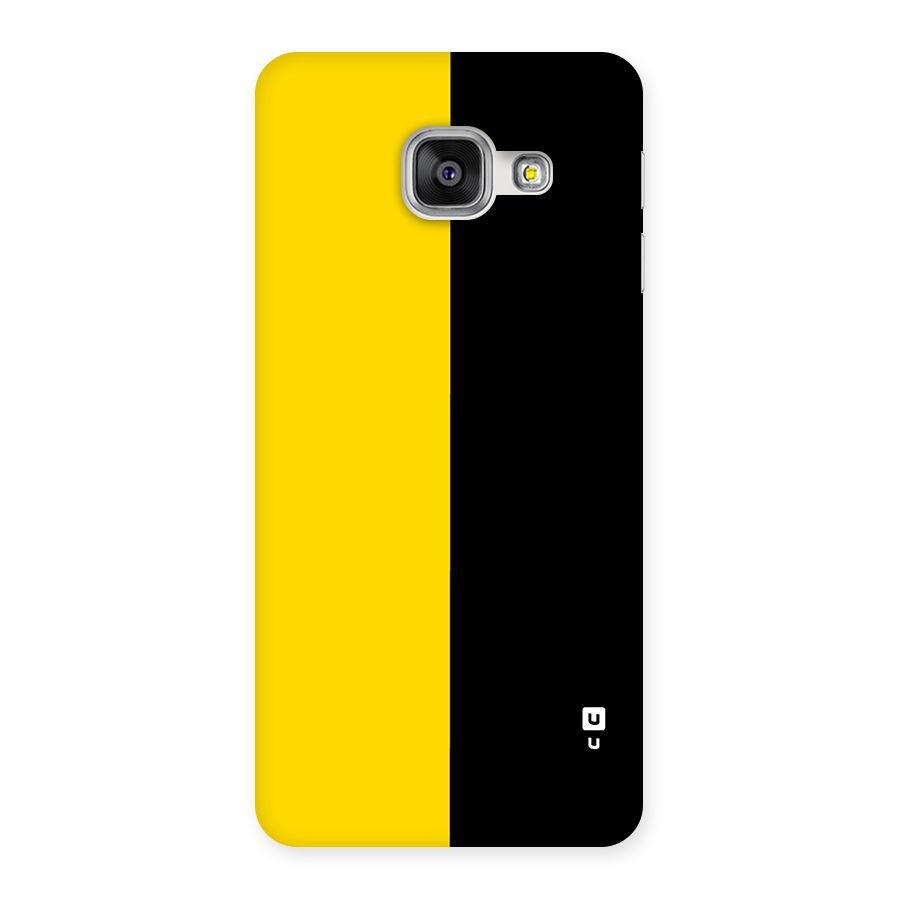 Yellow Black Super Minimalistic Back Case for Galaxy A3 (2016)
