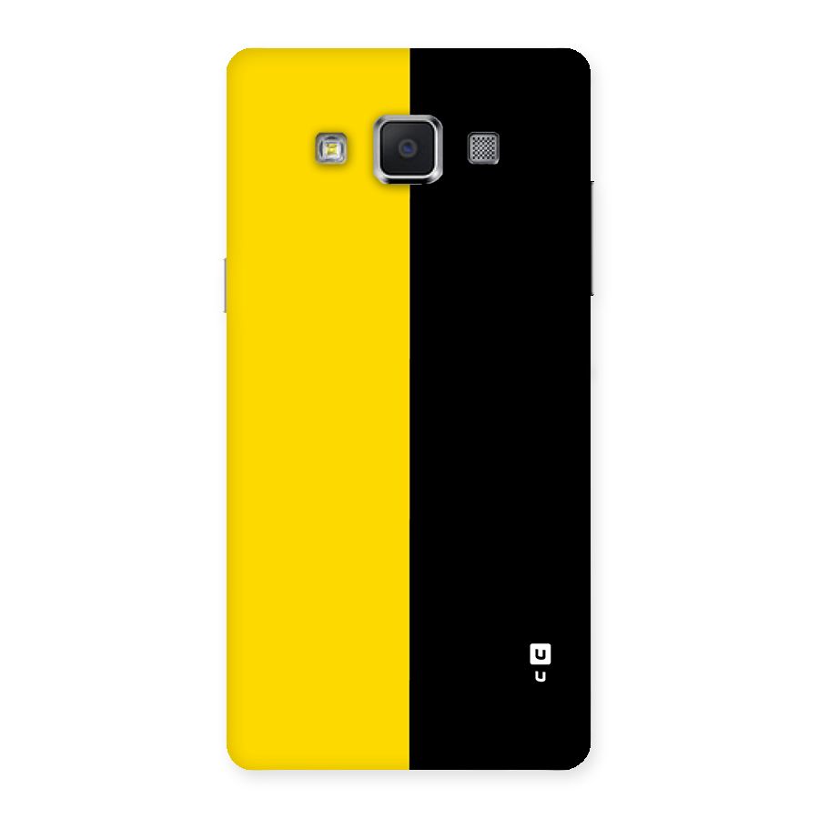 Yellow Black Super Minimalistic Back Case for Galaxy A5