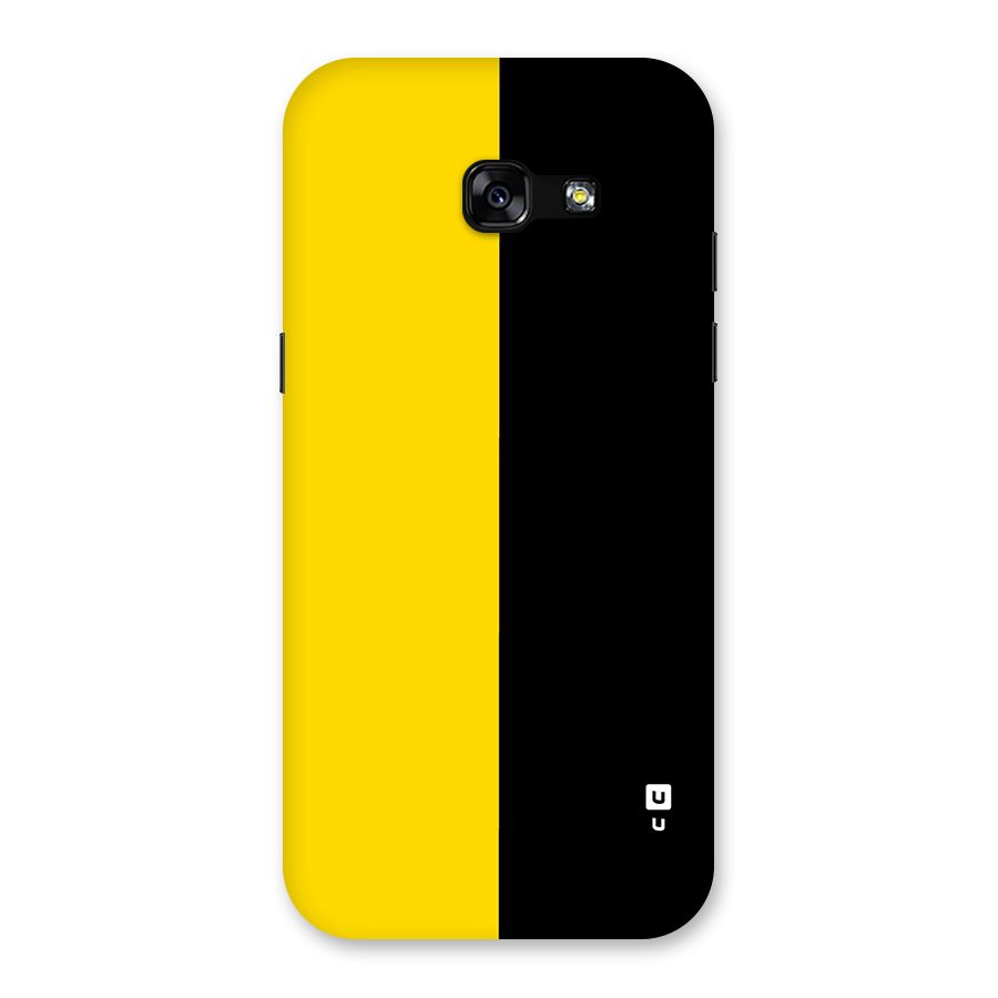 Yellow Black Super Minimalistic Back Case for Galaxy A5 2017