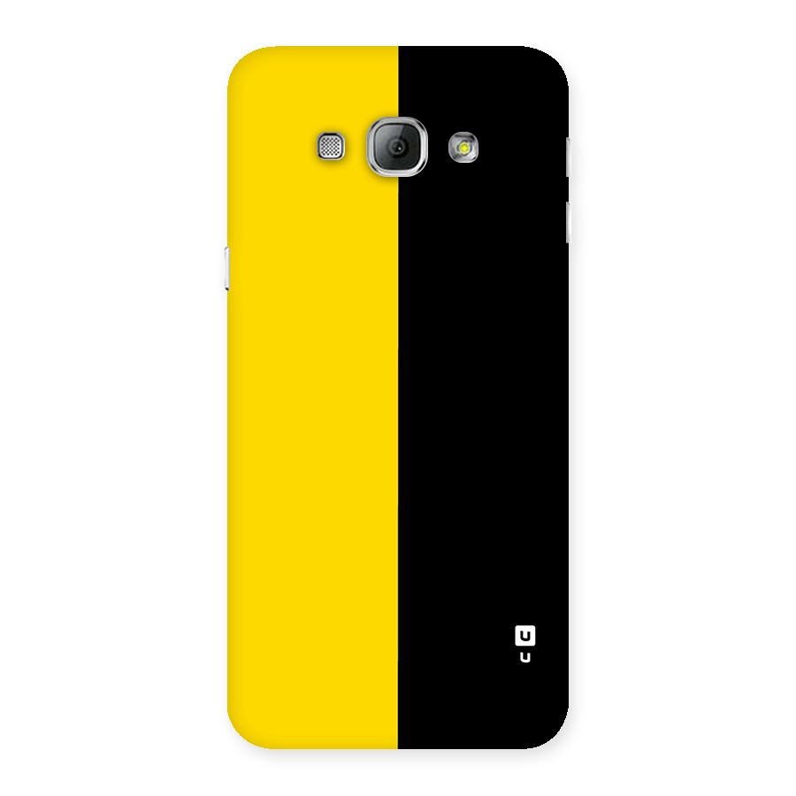 Yellow Black Super Minimalistic Back Case for Galaxy A8