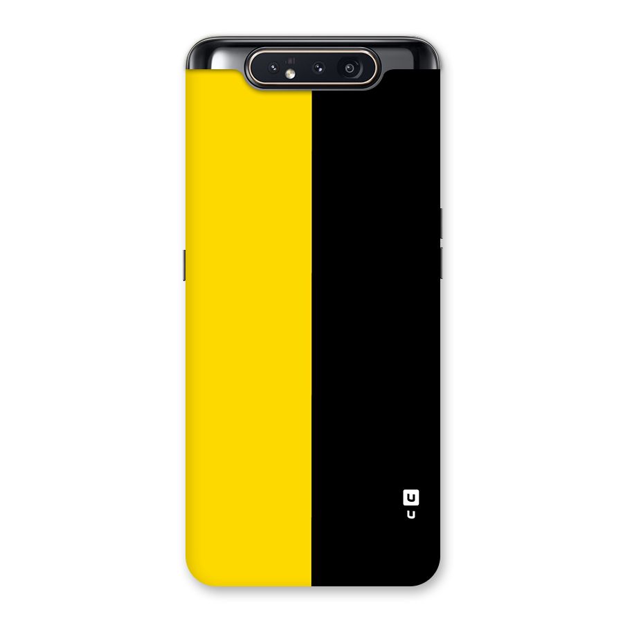 Yellow Black Super Minimalistic Back Case for Galaxy A80