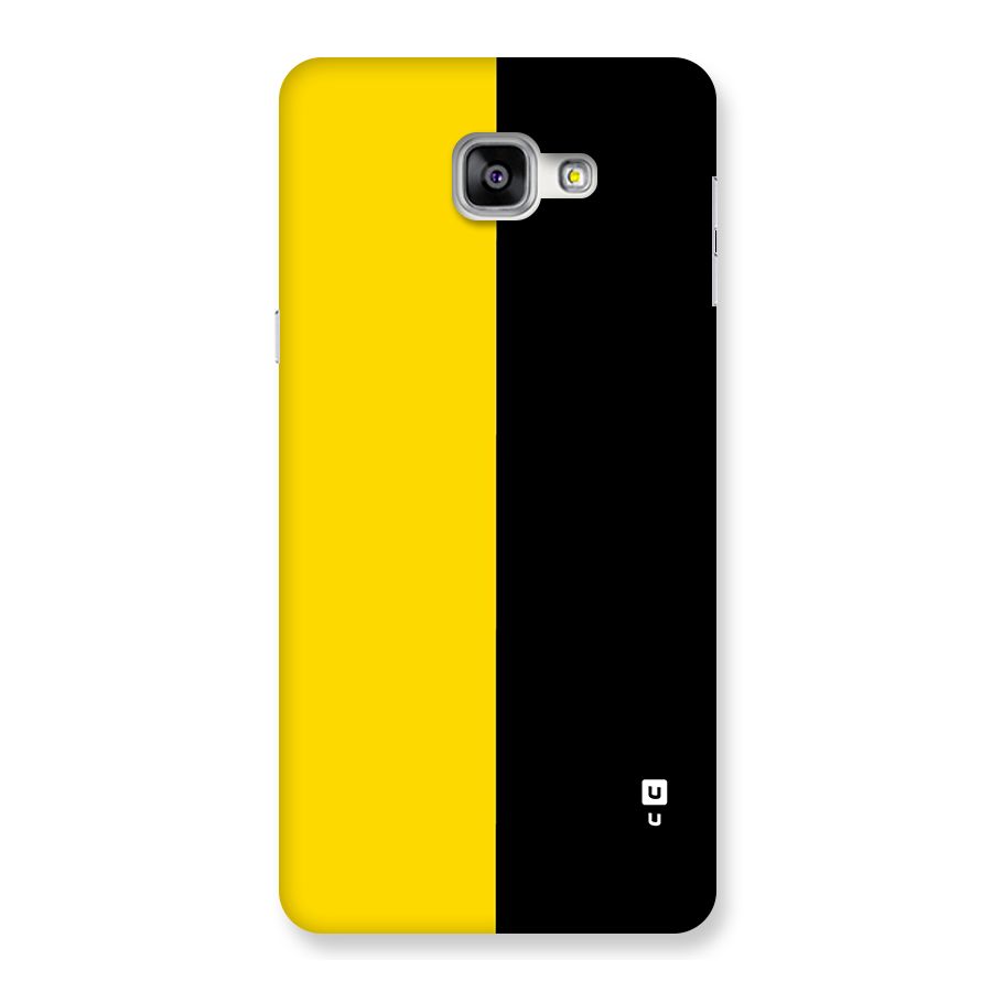 Yellow Black Super Minimalistic Back Case for Galaxy A9
