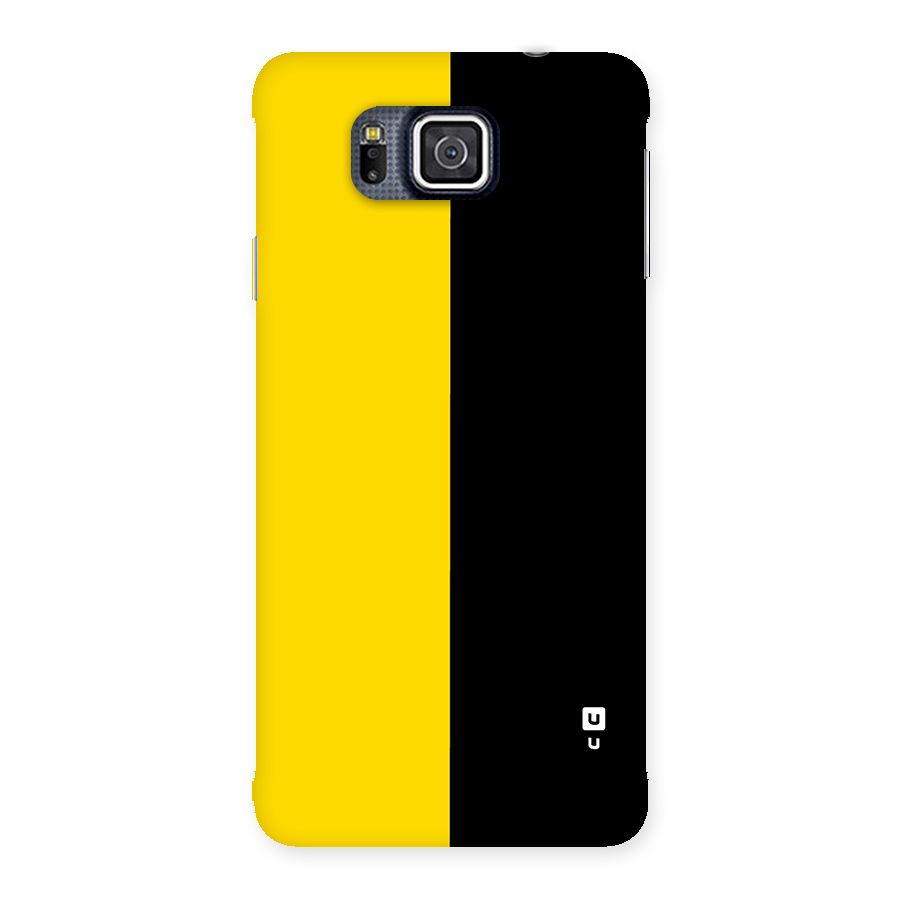 Yellow Black Super Minimalistic Back Case for Galaxy Alpha
