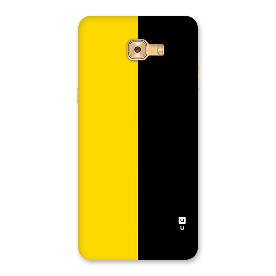 Yellow Black Super Minimalistic Back Case for Galaxy C9 Pro