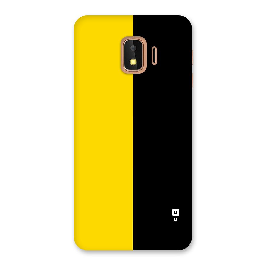 Yellow Black Super Minimalistic Back Case for Galaxy J2 Core