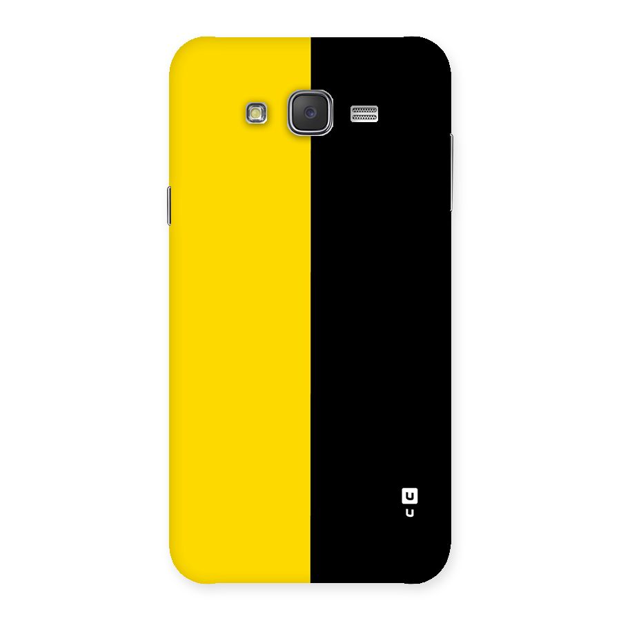 Yellow Black Super Minimalistic Back Case for Galaxy J7