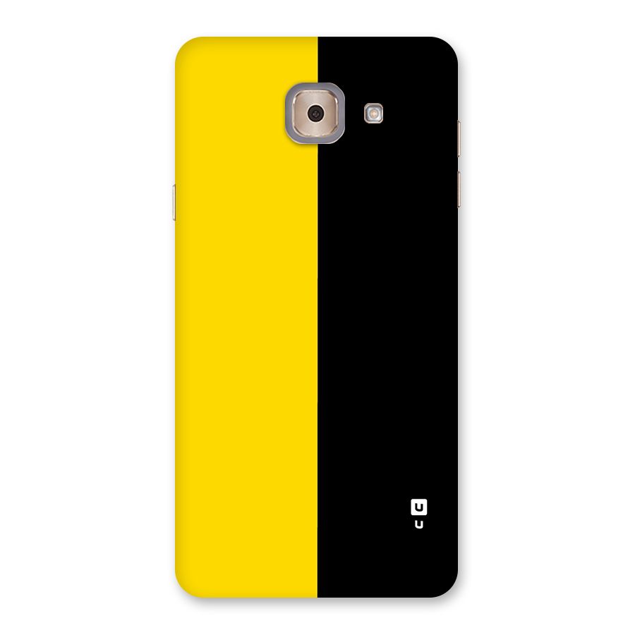 Yellow Black Super Minimalistic Back Case for Galaxy J7 Max