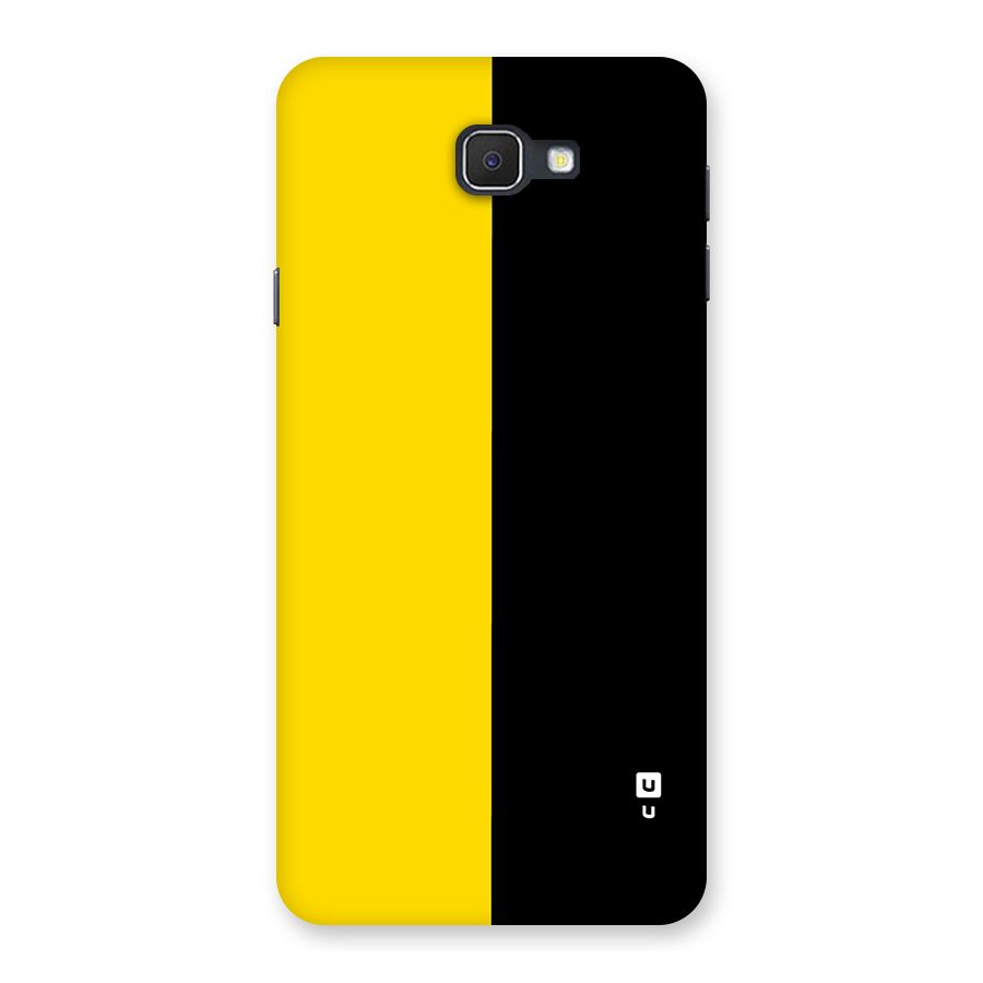 Yellow Black Super Minimalistic Back Case for Galaxy J7 Prime