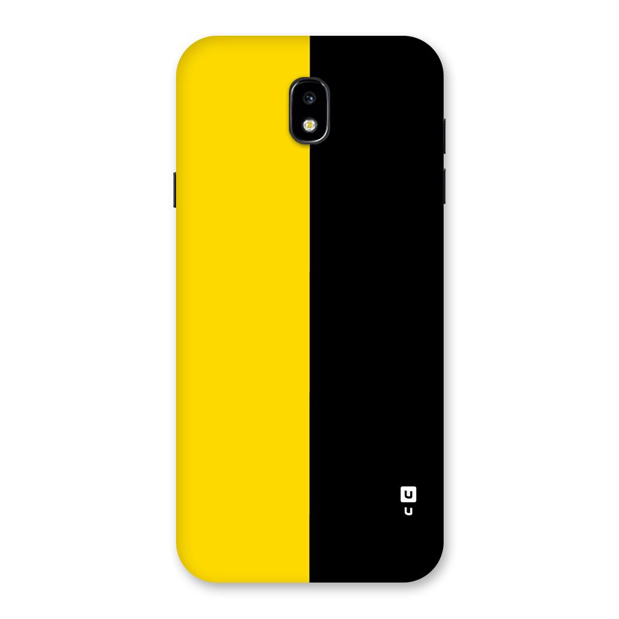 Yellow Black Super Minimalistic Back Case for Galaxy J7 Pro