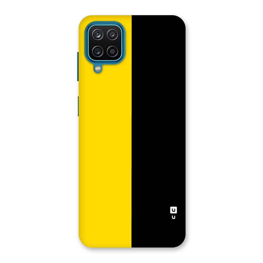 Yellow Black Super Minimalistic Back Case for Galaxy M12