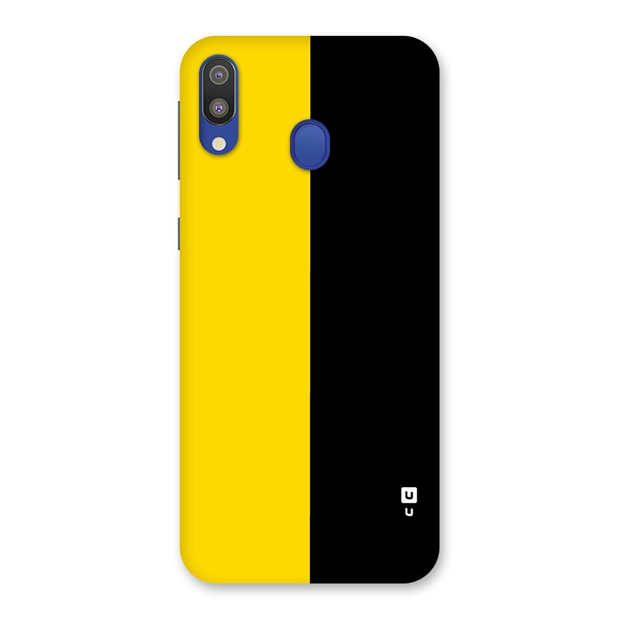 Yellow Black Super Minimalistic Back Case for Galaxy M20