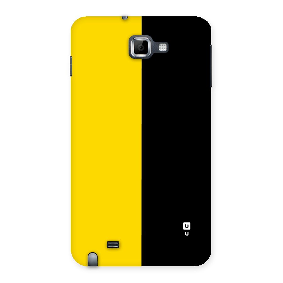 Yellow Black Super Minimalistic Back Case for Galaxy Note