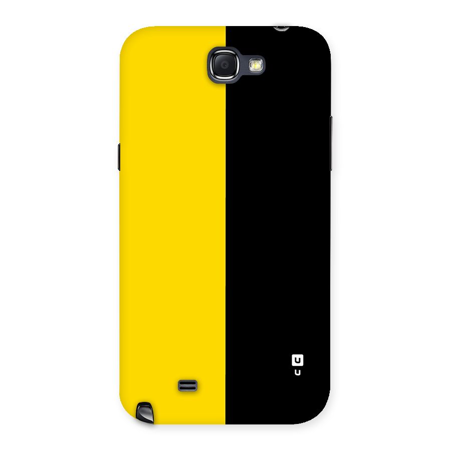 Yellow Black Super Minimalistic Back Case for Galaxy Note 2