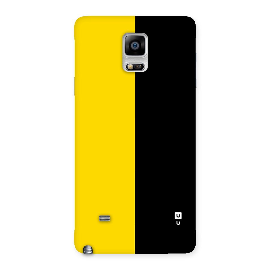 Yellow Black Super Minimalistic Back Case for Galaxy Note 4