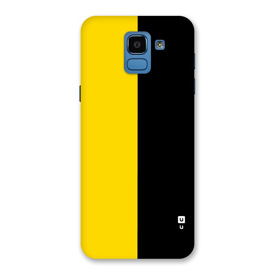 Yellow Black Super Minimalistic Back Case for Galaxy On6