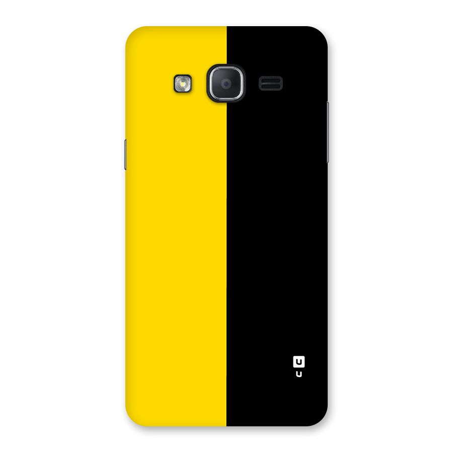Yellow Black Super Minimalistic Back Case for Galaxy On7 2015